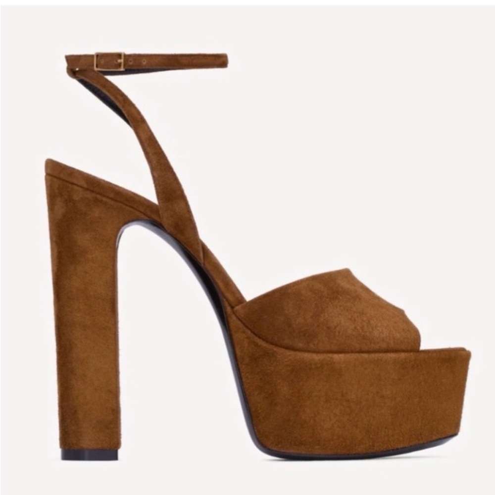 SAINT LAURENT JODIE PLATFORM SANDALS IN SUEDE
EU 39 US 9 - Picture 3 of 7